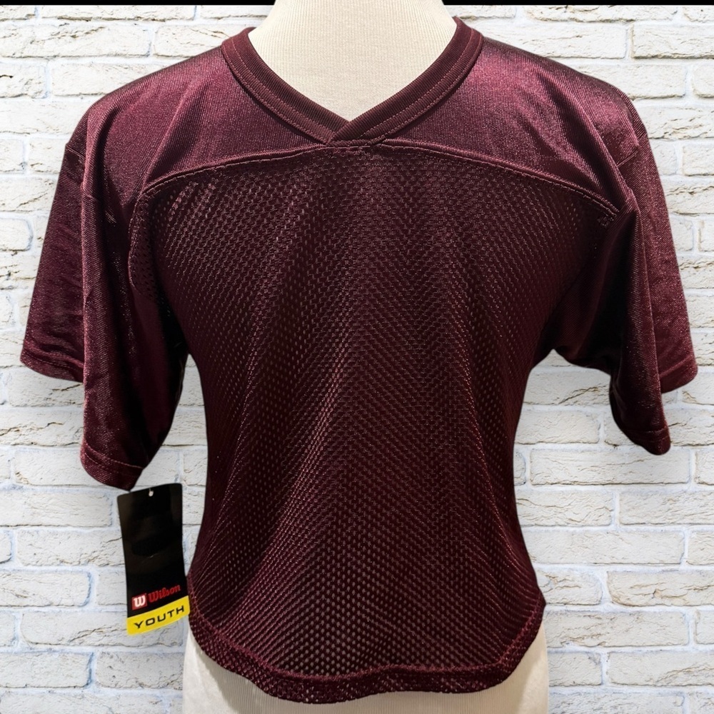 NWT Youth Burgundy Football jersey - Wilson - Size Small